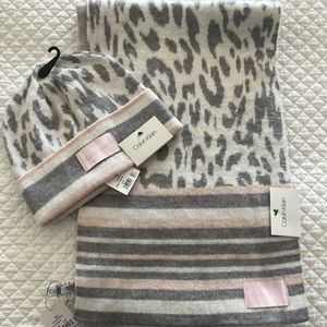 NWT’s Calvin Klein Hat and Scarf / OS